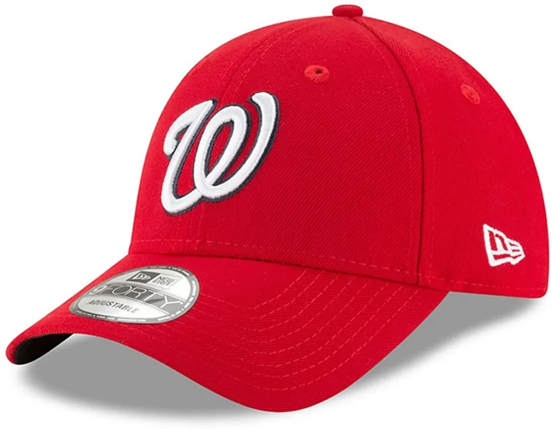 New Era MLB The League 9FORTY Adjustable Hat Cap One Size Fits All (Washington Nationals Red)