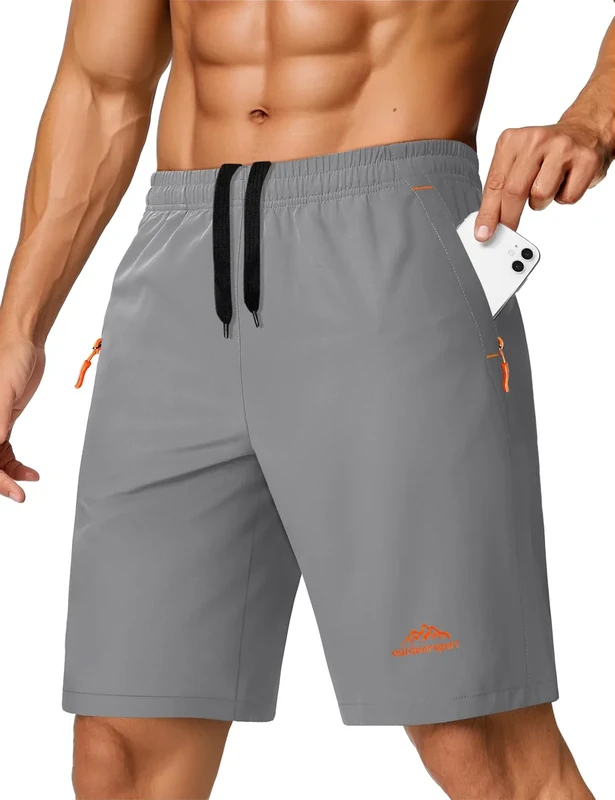 TACVASEN Workout Running Shorts Mens Gym Athletic Shorts 9 Inch Inseam Quick Dry Lightweight Summer Exercise Sports