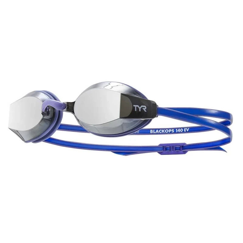 TYR Black Ops 140 EV Racing Mirrored Swim Goggles Women's Fit, Silver/purple