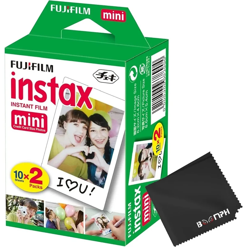 Fujifilm Instax Mini Film 20 Shots (10x2) - Boomph ISO 800 Instant Paper