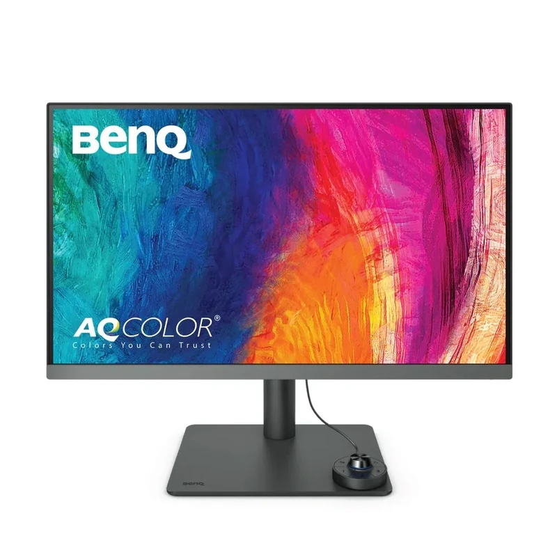 BenQ PD2706U Mac-Ready Monitor 27” 4K UHD, 90W USB-C, 99% sRGB, 95% P3, DeltaE ≤3, DisplayHDR 400, IPS, AQCOLOR, Factory-Calibrated, Uniformity, HotKey Puck, Ergonomic, DisplayPort, KVM, USB Hub