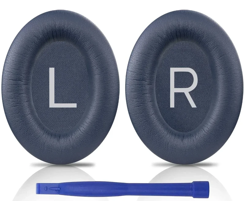 SOULWIT Earpads for Bose QC45/SE - Soft Protein Leather, Navy