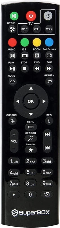Original Superbox Remote Control for Superbox Works with All Superbox & OctaStream Models (Without Voice)