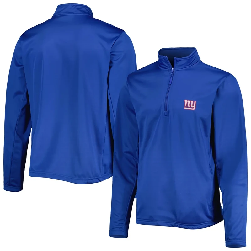 Dunbrooke Men's Royal New York Giants All-Star Tech Quarter-Zip Top