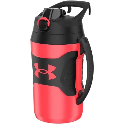 Under Armour Half Gallon Water Bottle Insulated, 64oz Insulated Water Bottle with Handle, Sports Water Jug, Fence Hook, Leak Resistant, for Baseball, Football & More