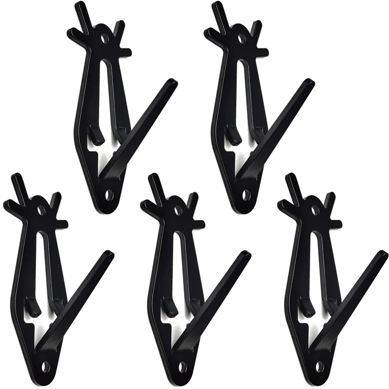 VMSIXVM European Deer Skull Mount Hanger, Euro Wall Mount Hanger for Deer Head, Pronghorn and Other Smaller Animals, Skull Wall Hooker with Easy Installation Kit for Indoor Outdoor