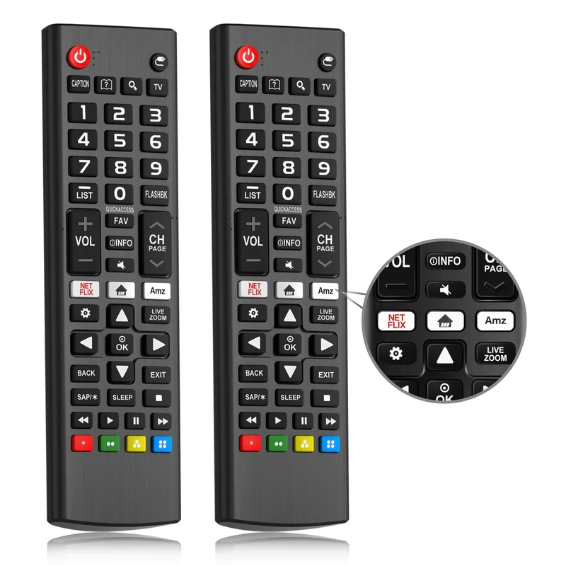 Rimous Universal LG TV Remote - 2 Pack Replacement for All Models