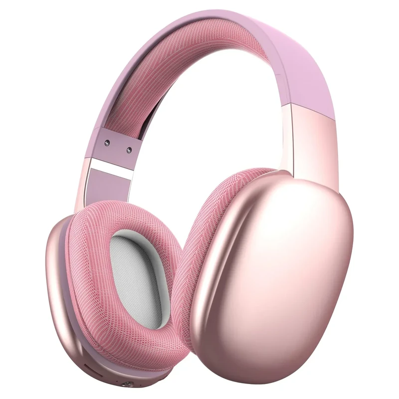 Gabba Goods Pink Over-Ear Bluetooth Headphones - Mic & Noise Reduction - Image 1