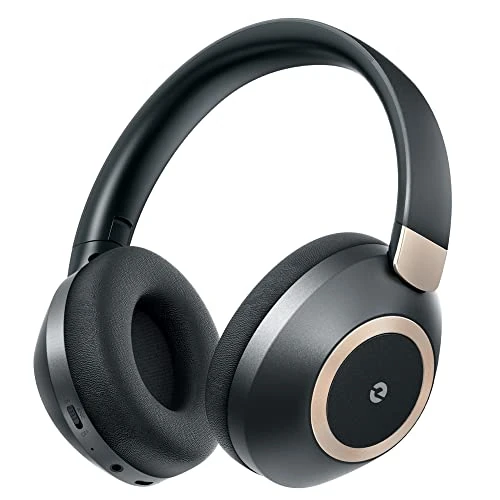 EAORUL 100H Playtime Bluetooth Headphones - ANC & Fast Charge