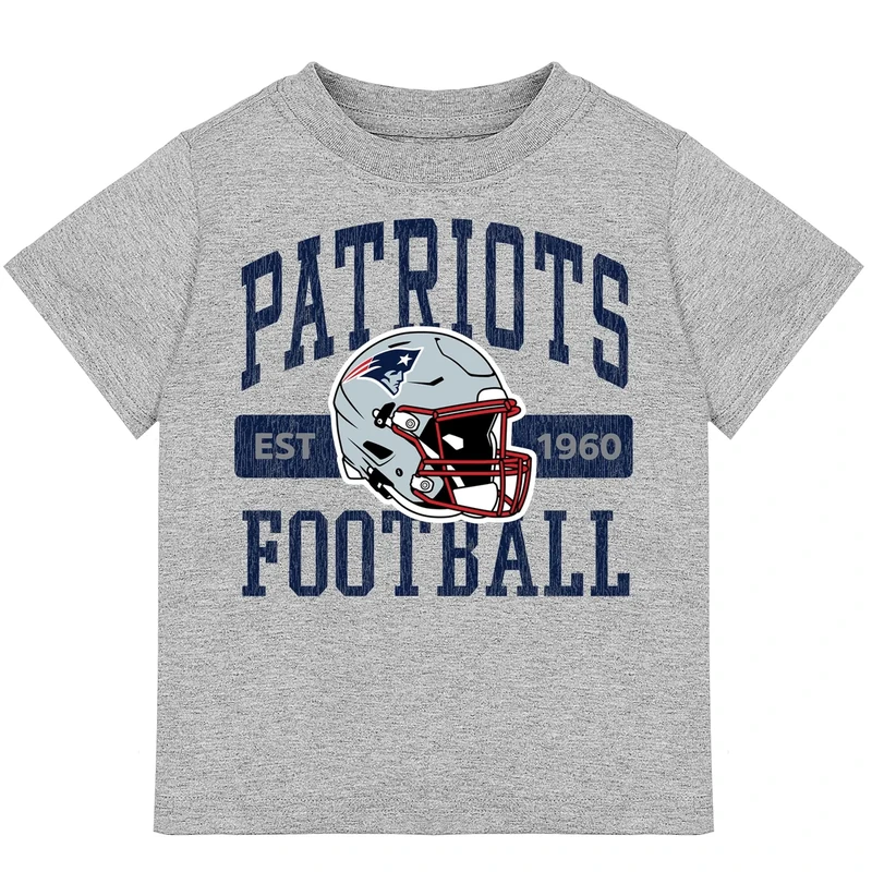 Gerber NFL Toddler Boys' Short Sleeve Tee Shirt, New England Patriots, 5T Team Color