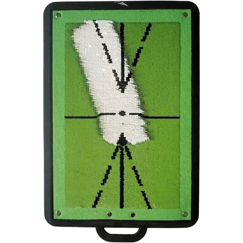 Birdie Golf: Birdie Mat Pro - Swing Training Aid, Sequin Tech Surface, Analyze Swing Path & Ball Impact, Portable in- Outdoor, 19.25" Sports Accessory - Image 1