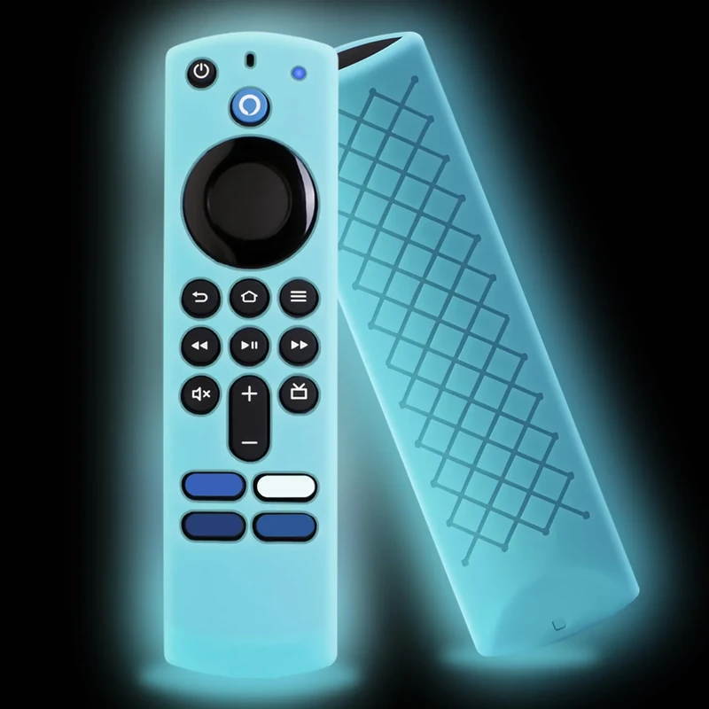 GMXT Glow-in-The-Dark Remote Cover for Fire TV Stick 4K - Blue