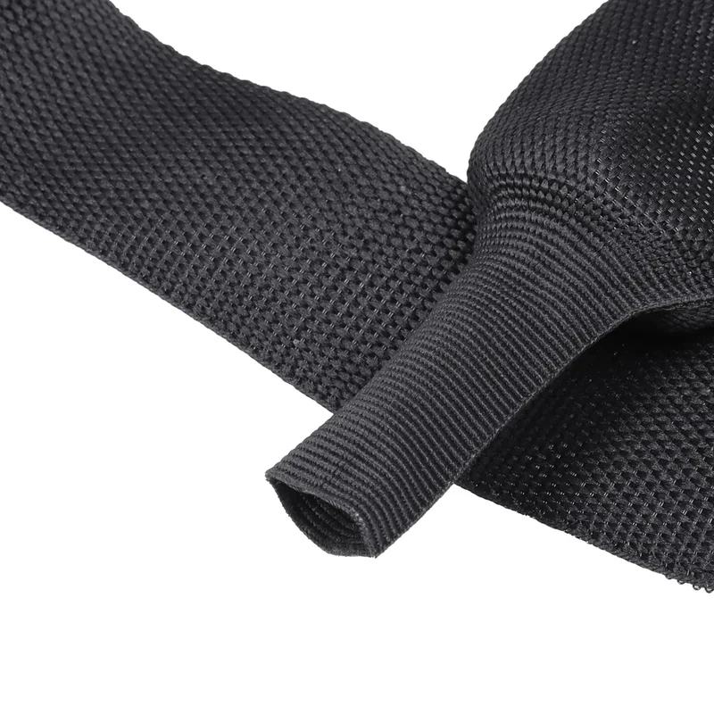 Sonoreboom 2 in 1 Heat Shrink Braided Sleeving Fabric Tubing-Ideal fit Irregular Shape Hose/Cable/Wire (1-3/8"(34mm), 14FT)