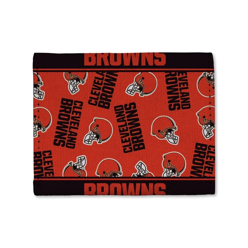 Rico Industries NFL Football Cleveland Browns Canvas Trifold Wallet - Great Accessory