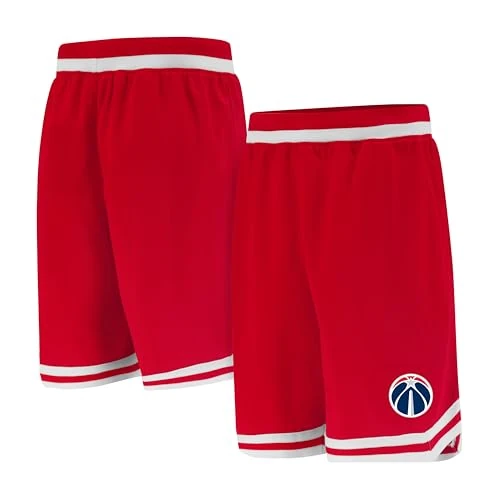 Ultra Game NBA Official Men’s Supreme Basketball Training Shorts - Unisex, Washington Wizards, Team Color, XX-Large