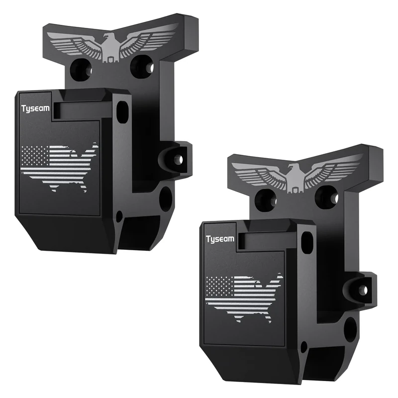 Tyseam Gun Wall Mount for 223/5.56 Rifle + Magazine, AR Wall Mount Holder, AR Rifle Wall Rack Runner Mount with Strong and Solid PA Material Withstand 300Lbs of Tension(2-Pack)