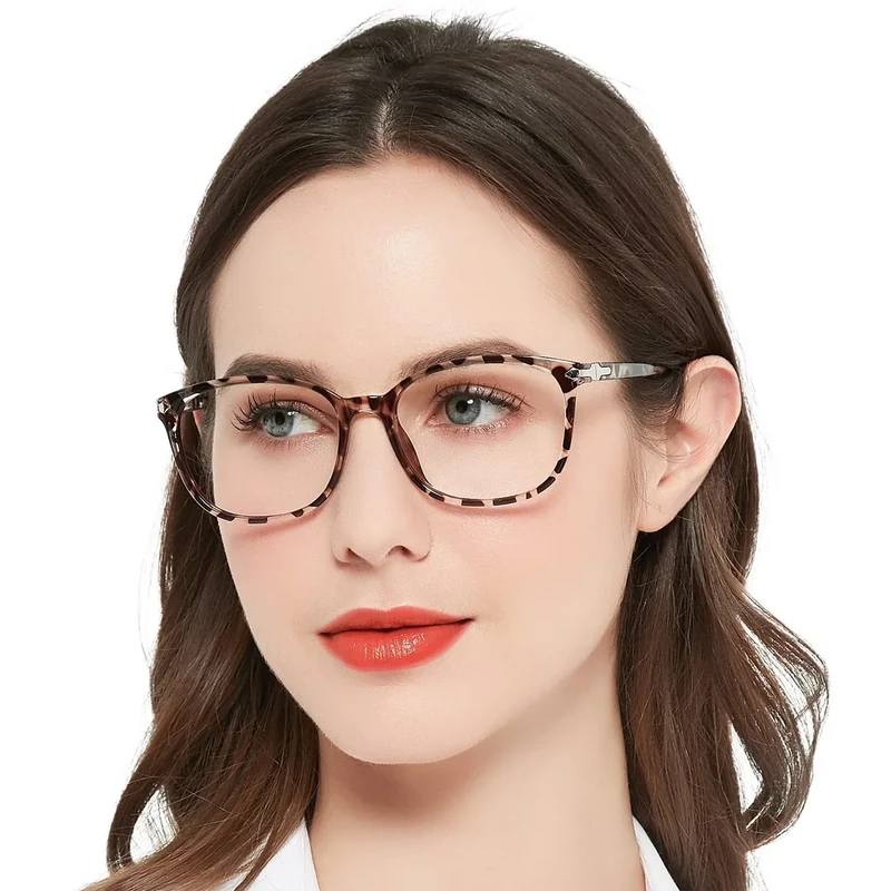 MARE AZZURO Blue Light Blocking Reading Glasses 1.75+ Women Trendy Square Computer Readers 1.0 1.25 1.5 1.75 2.0 2.25 2.5 2.75 3.0 3.5 4.0 5.0 6.0 (Leopard, 175)