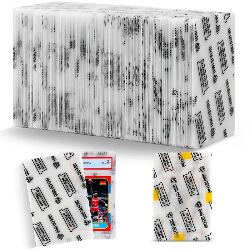 Card Protectors Trading Cards Shipping Supplies, 110-Pack 4'' x 6'' Graded Card Sleeves for Mailing Inserts, Plastic Semi Rigid Card Holder Better Than Corrugated Cardboard Sheets - Image 1