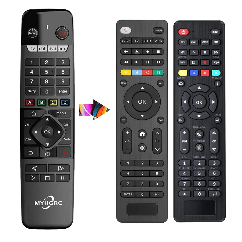 MYHGRC Universal Remote for All TVs/DVD/Blu-ray Player/VCR/Combo/CBL/Audio Streaming Media Player and More