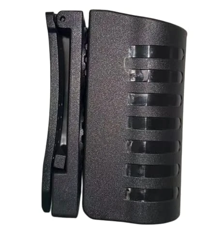 TACNEX OC/Mace Spray Holster for Duty Belt Pepper Spray Pouch MK3 MK4 Canister Holder Nylon Carry Case w/Top Flap Copper Snap MOLLE Strap for Police Security LE (Short PA Holder, MK-3 and Similar)