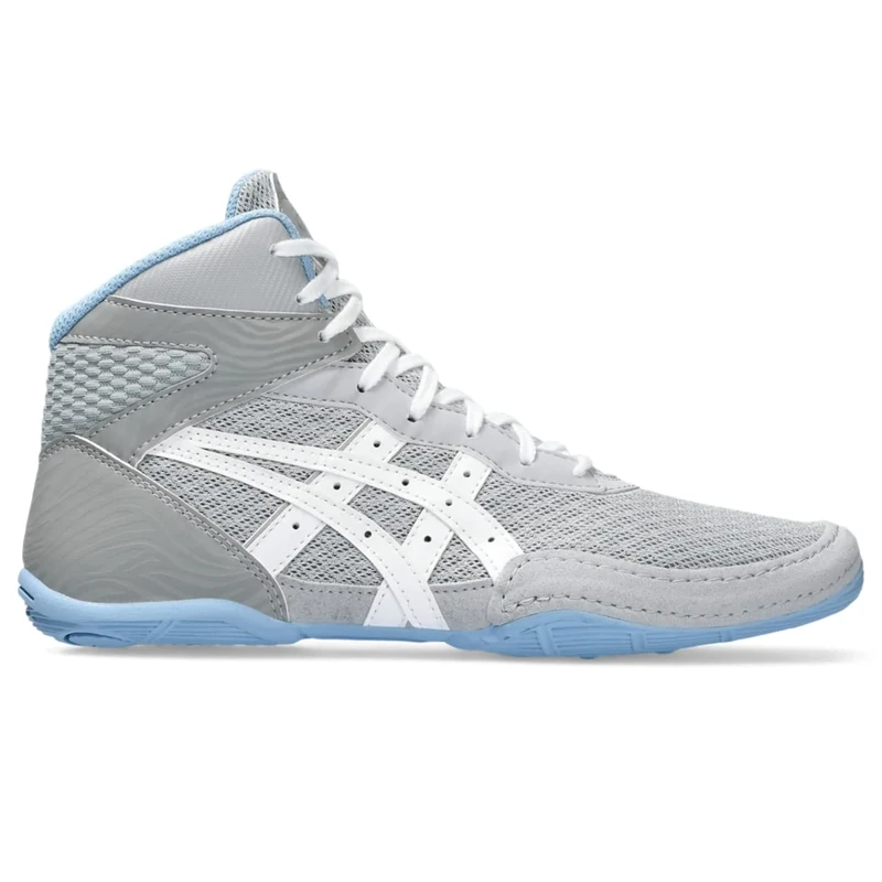 ASICS Kid's Matflex 7 Grade School Wrestling Shoes, 1.5, Piedmont Grey/White
