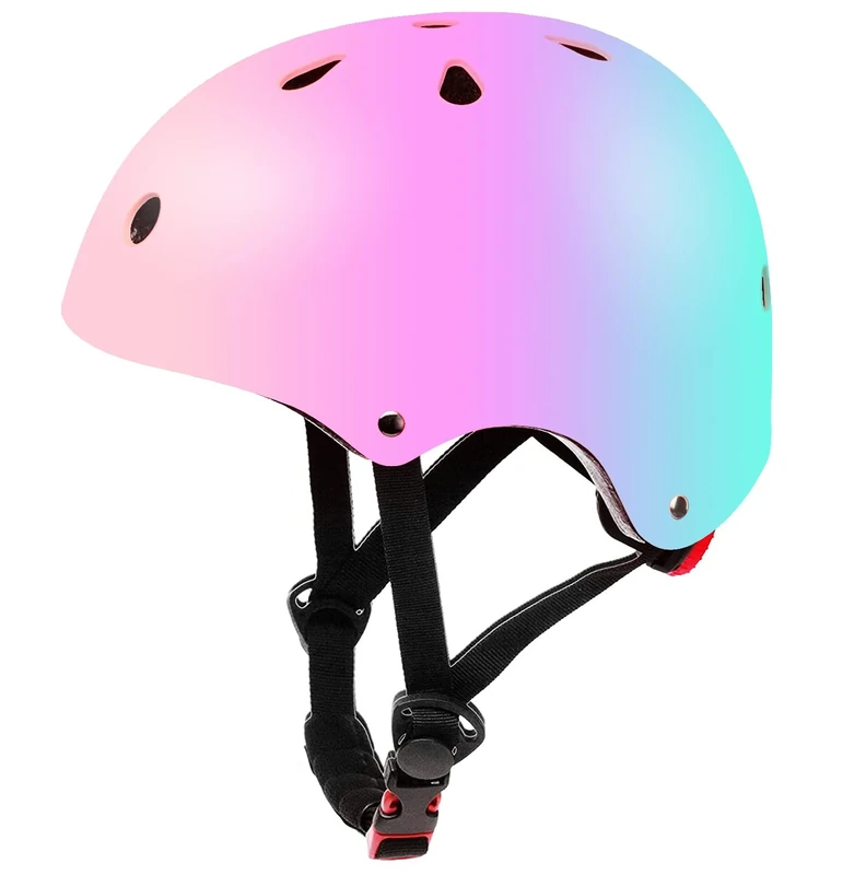 Kids Helmet, Color Gradient Skateboard Helmet for 3-5-8-14 Years Kids Girls Boys Youth Bike Helmet for Cycling Scooter Roller Skate Bicycle Rollerblading Skating