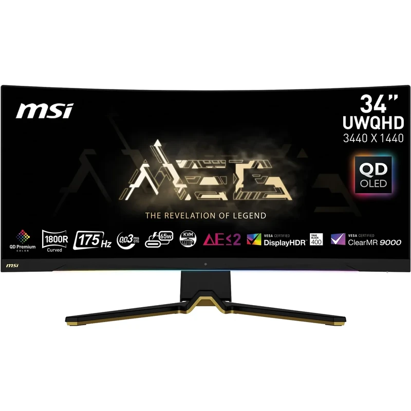 MSI MEG 342C QD OLED 34" Curved Gaming Monitor - 3440x1440 175Hz HDR400
