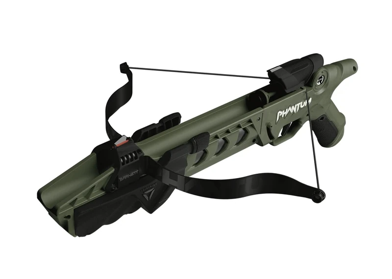 Barnett Phantum Series Suction Crossbow, Pump Action Suction Dart Crossbow Flies Over 30 Feet, Safe Indoors & Out, Ages 12+, Compact, OD Green