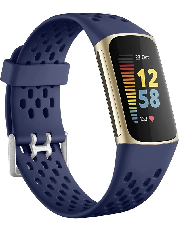 Getino Sport Band for Fitbit Charge 5/6 - Navy Blue Waterproof