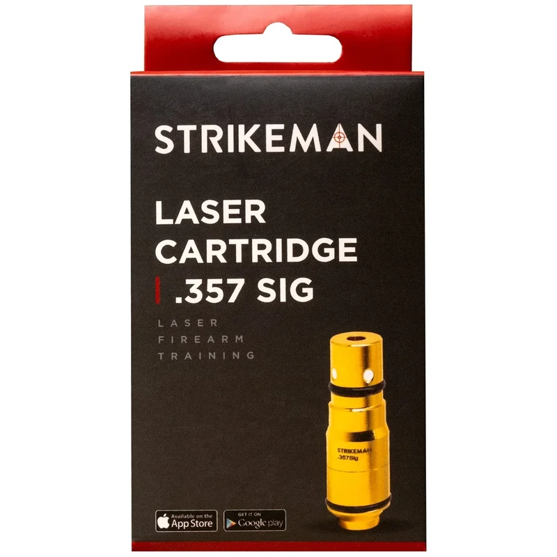 Strikeman .357 SIG Dry Fire Laser Training Cartridge - Great for Target Shooting Practice with Pistols, Made for The Firearm Training System - Red Laser Cartridge Only, Multiple Calibers