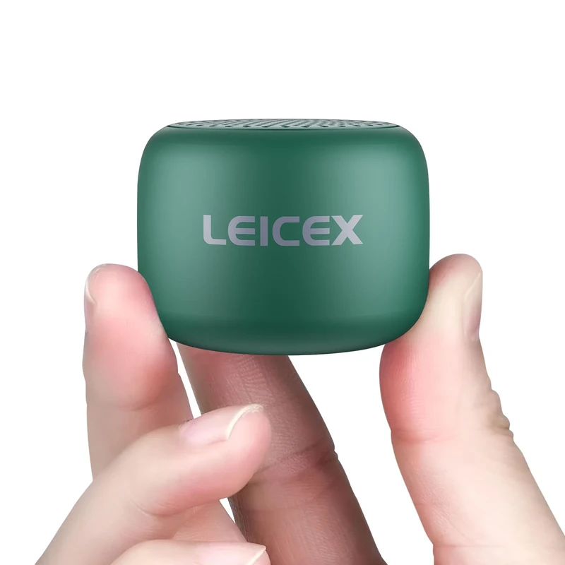 LEICEX Mini Bluetooth Speaker Wireless, Portable for Travel, Gift, Mobile Phone. TWS Stereo Sound (Green)
