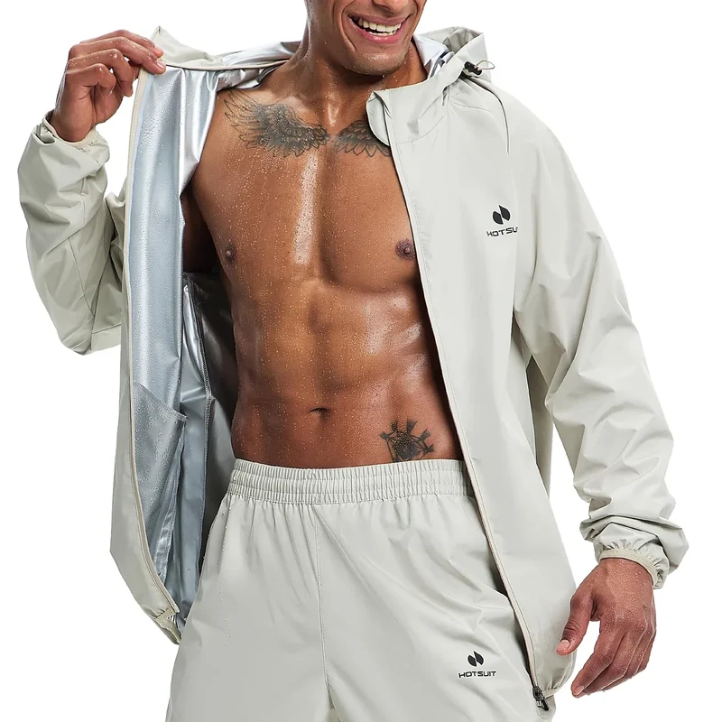 HOTSUIT Sauna Suit for Men Heat Trapping Sweat Suit Boxing Exercise Sweat Sauna Jacket Pants
