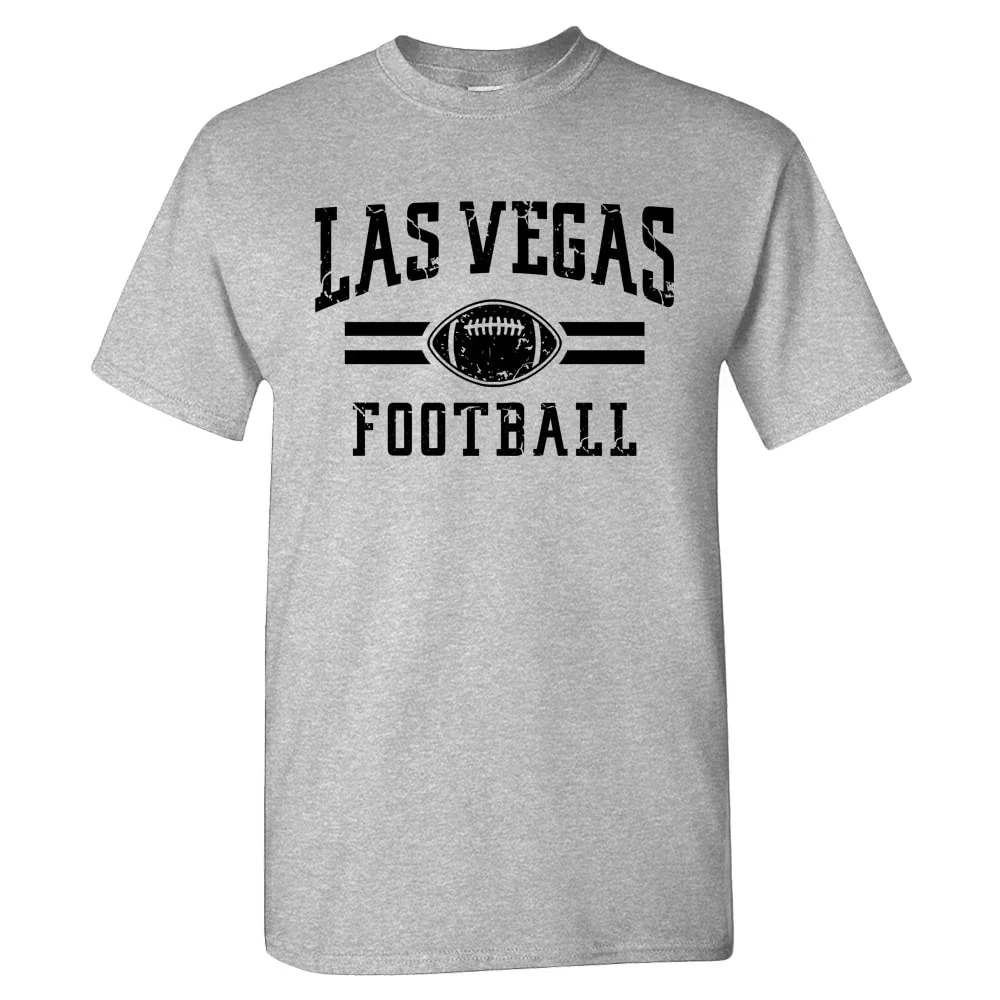 Las Vegas Football Men's Vintage Fan T-Shirt (Sport Grey T-Shirt, XL)