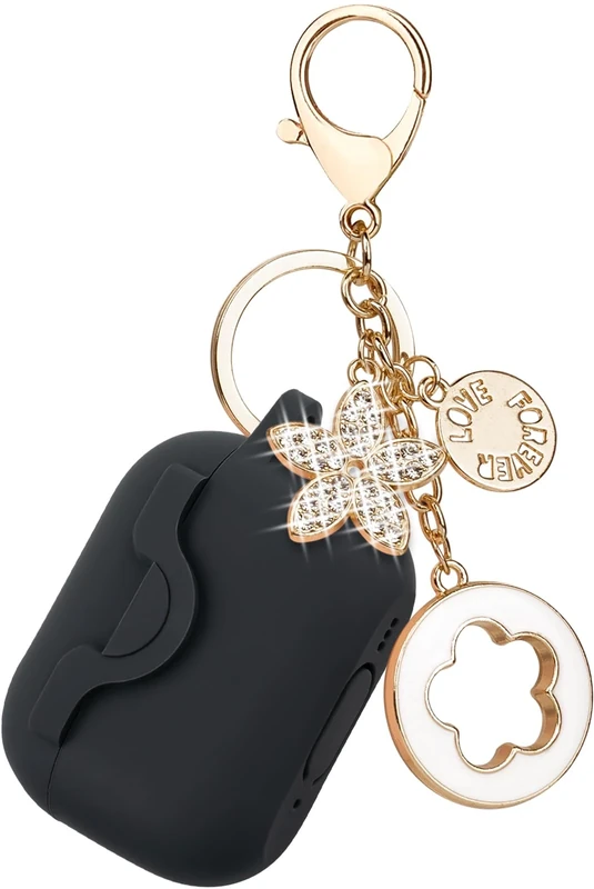 VOTILE Secure Lock Silicone Case for AirPods Pro 2 - Bling Keychain