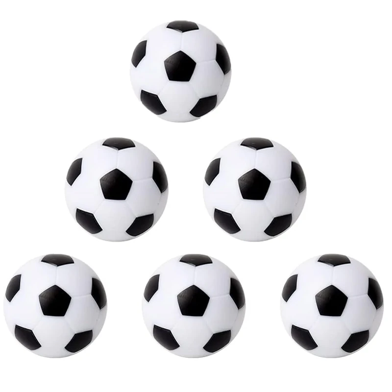 Inscool 6Pcs Foosball Table Balls 1.42 Inch Table Soccer Balls for Foosball Tabletop Game Foosball Accessory Replacements Multicolor World Cup Foosball/Gifts