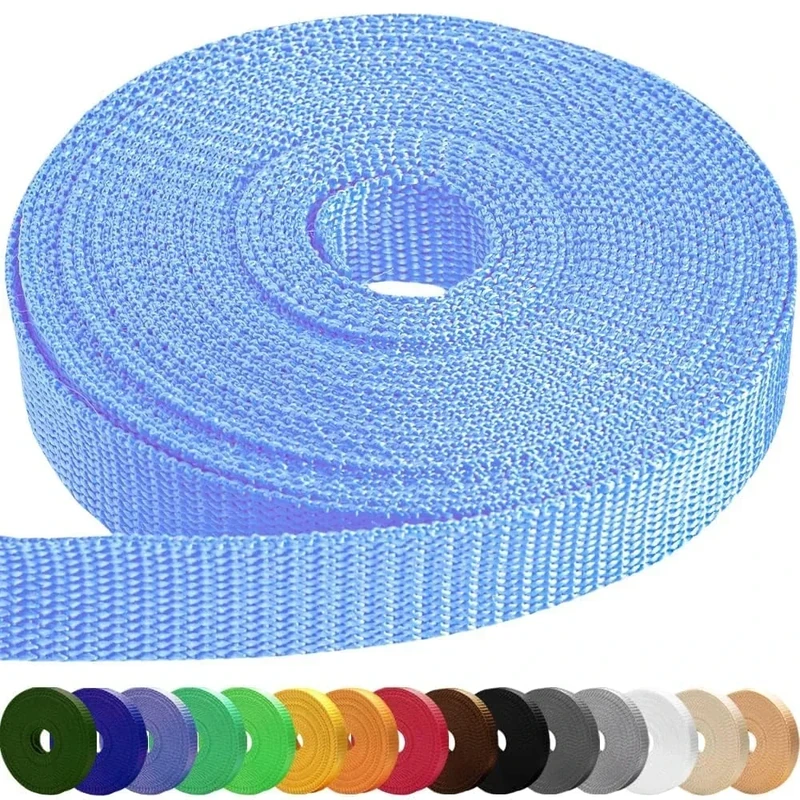 TECEUM 1.5 Inch Webbing – Baby Blue – 50 Yards – 1.5” Webbing for Outdoors Indoors Crafting DIY nw