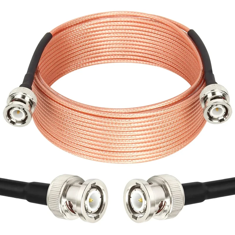 XRDS -RF BNC Cables 25FT, 50 Ohm BNC Male Cable RG316 Antenna Cable for Antenna Scanners Handheld Ham Radios etc.