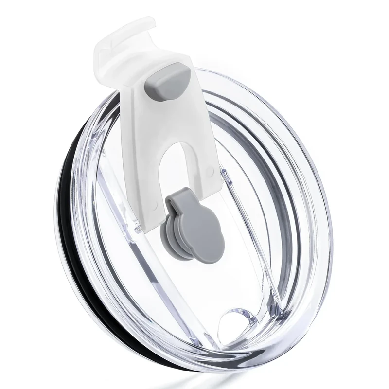 Prurex Replacement Lid for 20 oz Yeti Rambler,Old Style Rtic and More,Straw Friendly,20 oz Tumbler Lids,Cup Cover (White)