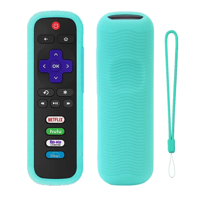 Gavyqier Silicone Controller Cover fits for Hisense Roku TV Remote Cover | TCL Roku | Hisense Roku | Westinghouse Roku TV Remote Case with Tracker