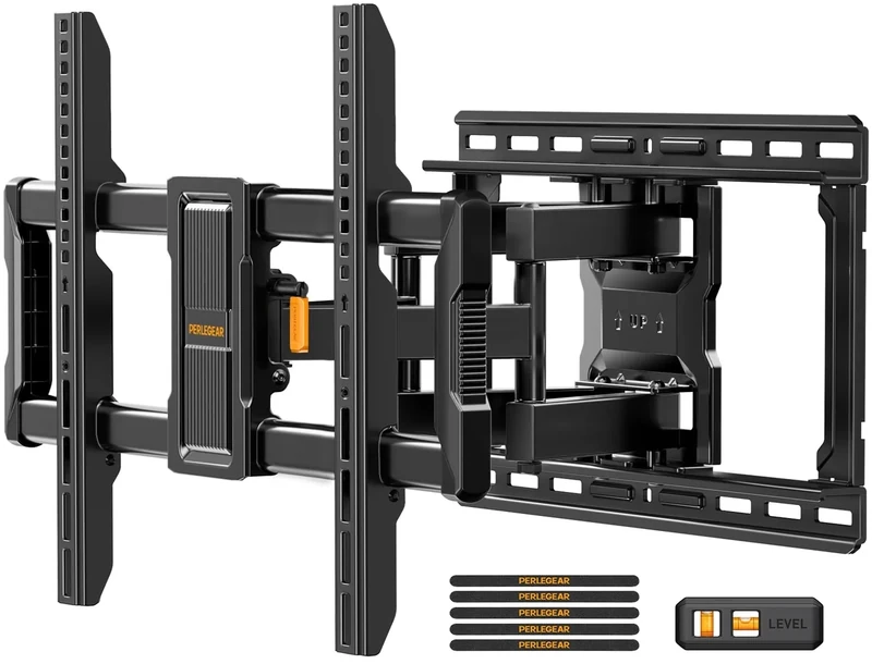 Perlegear Full Motion TV Wall Mount 42-97" 132lb, 12/16" Studs PGLF15