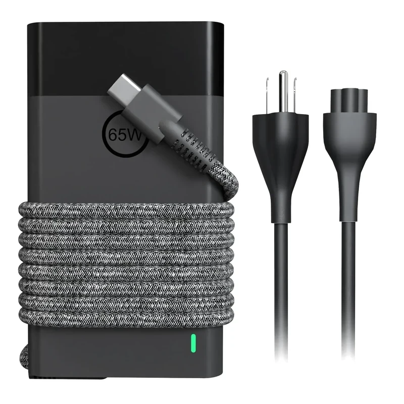 New Slim 65W Laptop Charger Fits for HP Laptop Charger USB C Computer Replacement, Envy x360/Elitebook x360/Spectre x360/Elite x2/Pavilion/Zbook/ProBook, Fast Type C Chromebook Power Cord Adapter