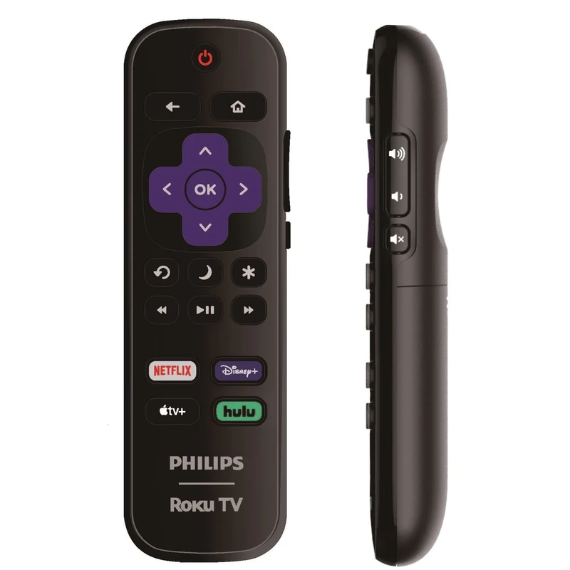 OEM Replacement Remote Control Compatible with All Philips Roku TV Smart TVsOnly Works with Philips Roku TV, Not for Roku Stick and Roku Box (Netflix/Disney Plus/Apple TV+ / Hulu)