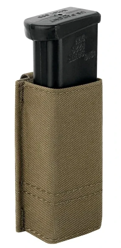 KRYDEX Single Pistol Mag Pouch, Nylon Magazine Pouch 9mm with Quick Release Magazine Pouch Insert (Single Mag Pouch-CB)