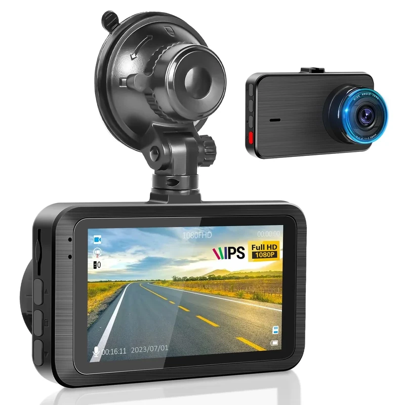 NHOPEEW 3" 1080P Dash Cam - 150 Wide Angle, Night Vision, G-Sensor - Image 1