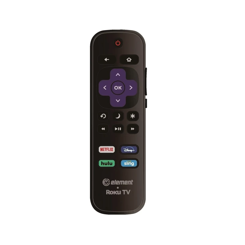 Element Roku TV Smart 4K Ultra HDTV Replacement Remote - Compatible with All Element Roku TVs (Netflix/Disney Plus/Hulu/Sling)