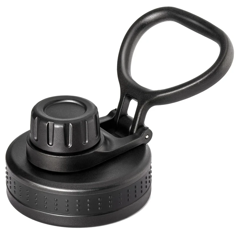 Prurex Spout Lid for Hydro Flask Wide Mouth Water Bottles, Replacement Lid for 12 16 18 22 32 40 64oz 2.28" Wide Mouth Sports Water Bottles Accessories (Black, 1 Pack)