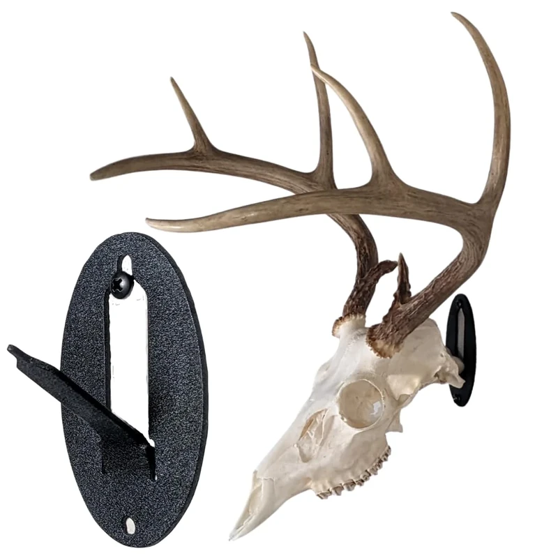 Kabash Outdoors - Easy European Mount Skull Hanger - Made in The USA with American Steel - Whitetail Deer Skull Hook mounting System - Euro Mount kit - Quick Install - Hog Bear Antelope Coyote