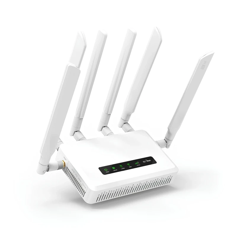 GL.iNet GL-X3000 (Spitz AX) Cellular Gateway 5G Router for House & RV, Wi-Fi 6, Detachable Antennas, Dual-SIM, T-Mobile & AT&T IoT Device Certified, Family/Rural Area/Road Trips