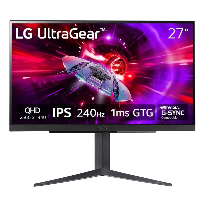 LG UltraGear 27GR83Q-B 27" QHD 240Hz Gaming Monitor - HDR 400, G-Sync