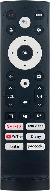 Replacement Remote Control for Hisense Smart Google TV Model 43A6H 50A6H 55A6H 65A6H 75A6H 50U6H 55U6H 65U6H 75U6H 65U8H 75U8H